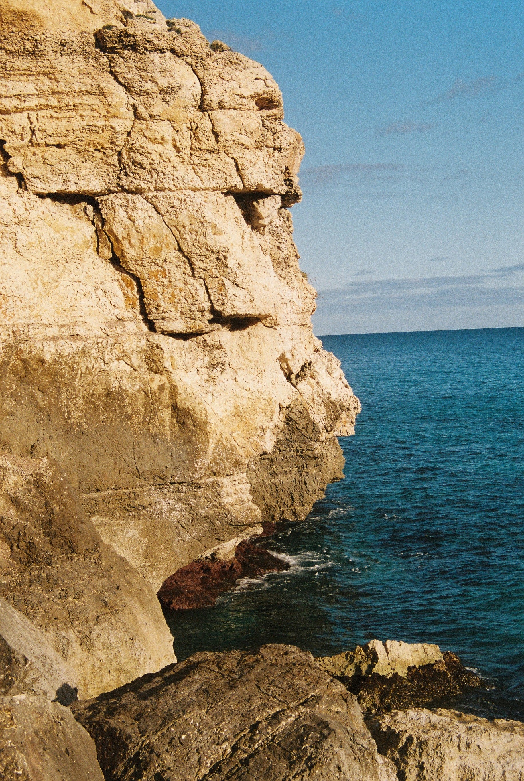 Cove and sea on the Cala Falcó estate in Mallorca